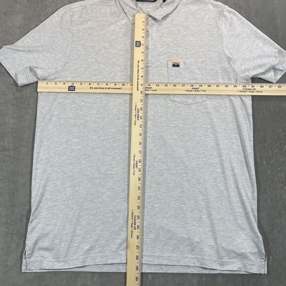 Travis Mathew Men’s Light Gray Short Sleeve Polo Arizona‎ State Shirt  XXL - Picture 5 of 8